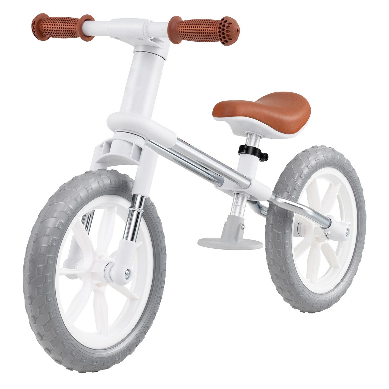 Metal 12 Inch Balance Bike with Adjustable Seat and Rotatable Handlebar